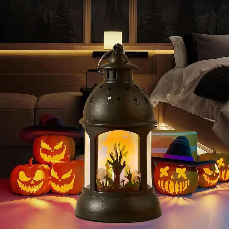 LED Halloween Lanterns Outdoor Mini Scary Scene