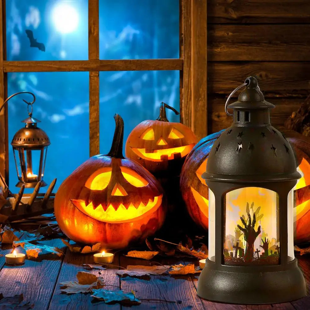 LED Halloween Lanterns Outdoor Mini Scary Scene