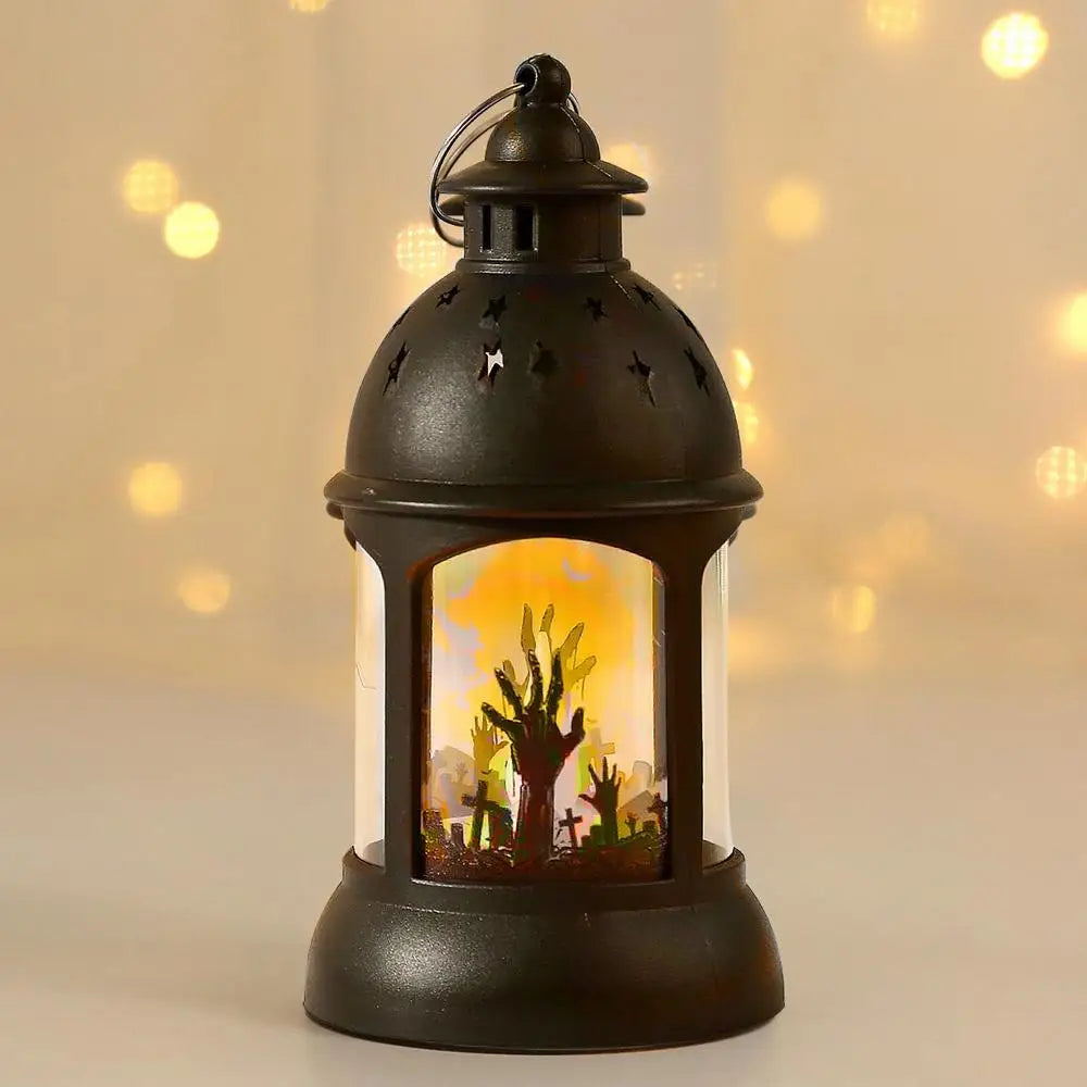 LED Halloween Lanterns Outdoor Mini Scary Scene